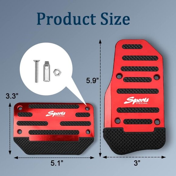 Non Slip Pedal Covers Red - Picture 10 of 10